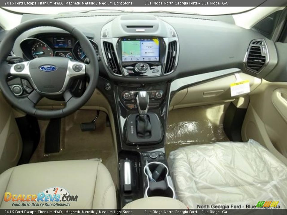 2016 Ford Escape Titanium 4WD Magnetic Metallic / Medium Light Stone Photo #16
