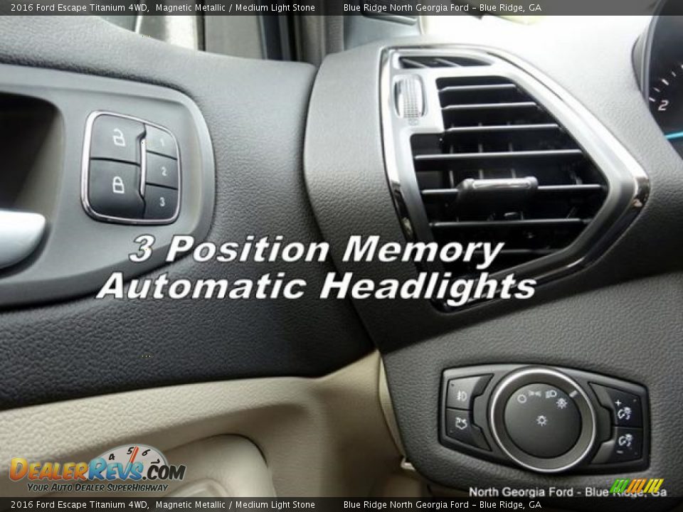 2016 Ford Escape Titanium 4WD Magnetic Metallic / Medium Light Stone Photo #19