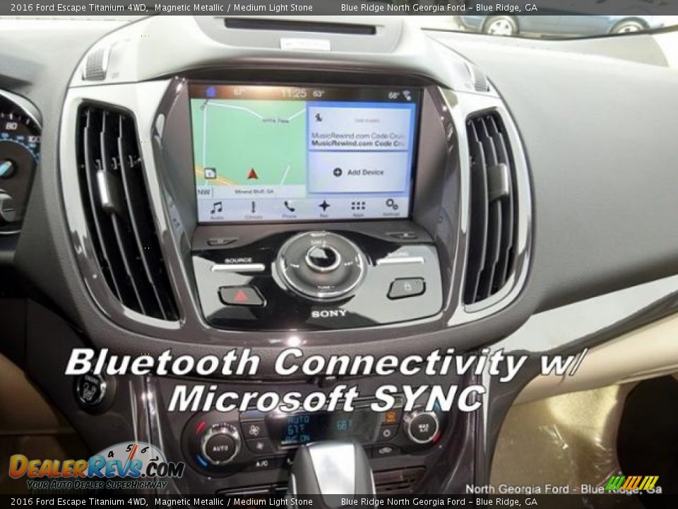 2016 Ford Escape Titanium 4WD Magnetic Metallic / Medium Light Stone Photo #20