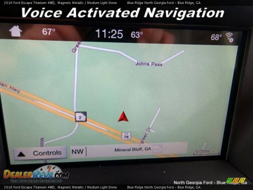 2016 Ford Escape Titanium 4WD Magnetic Metallic / Medium Light Stone Photo #22