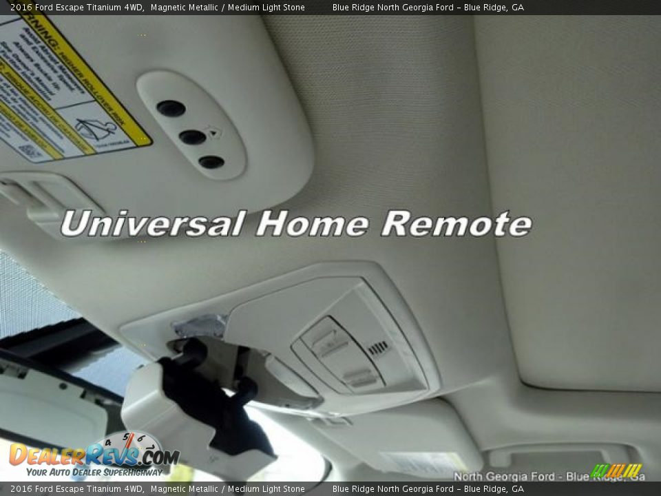 2016 Ford Escape Titanium 4WD Magnetic Metallic / Medium Light Stone Photo #25