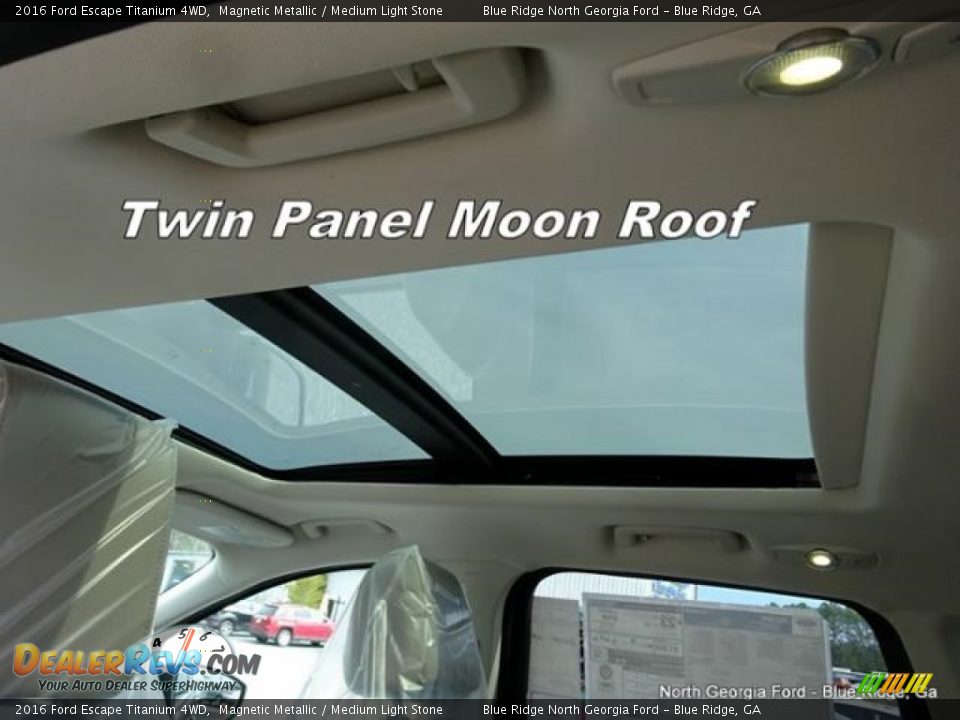 2016 Ford Escape Titanium 4WD Magnetic Metallic / Medium Light Stone Photo #26