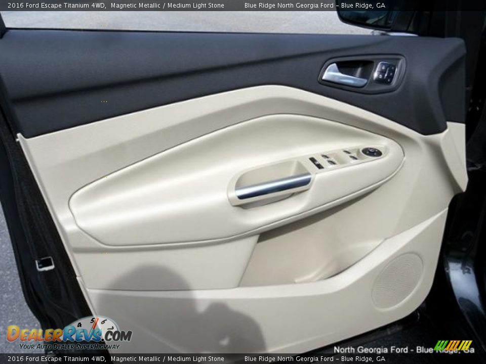 2016 Ford Escape Titanium 4WD Magnetic Metallic / Medium Light Stone Photo #28