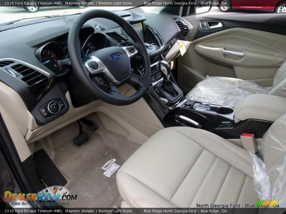 2016 Ford Escape Titanium 4WD Magnetic Metallic / Medium Light Stone Photo #29