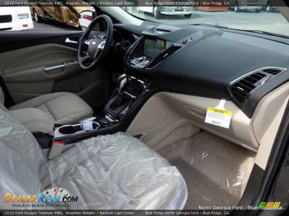 2016 Ford Escape Titanium 4WD Magnetic Metallic / Medium Light Stone Photo #30