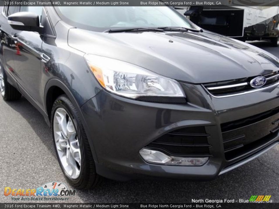 2016 Ford Escape Titanium 4WD Magnetic Metallic / Medium Light Stone Photo #34
