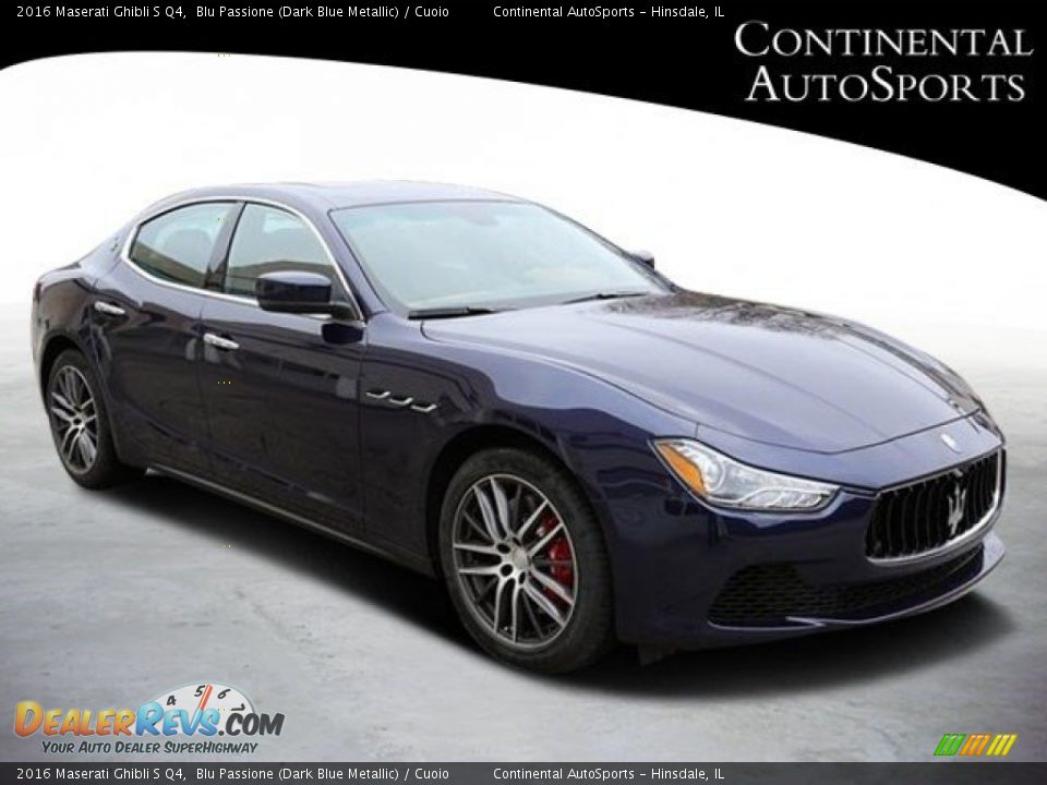 2016 Maserati Ghibli S Q4 Blu Passione (Dark Blue Metallic) / Cuoio Photo #1