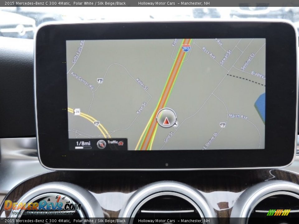 2015 Mercedes-Benz C 300 4Matic Polar White / Silk Beige/Black Photo #8