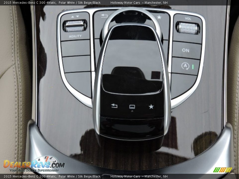 2015 Mercedes-Benz C 300 4Matic Polar White / Silk Beige/Black Photo #10