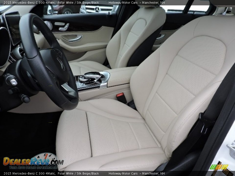 2015 Mercedes-Benz C 300 4Matic Polar White / Silk Beige/Black Photo #11