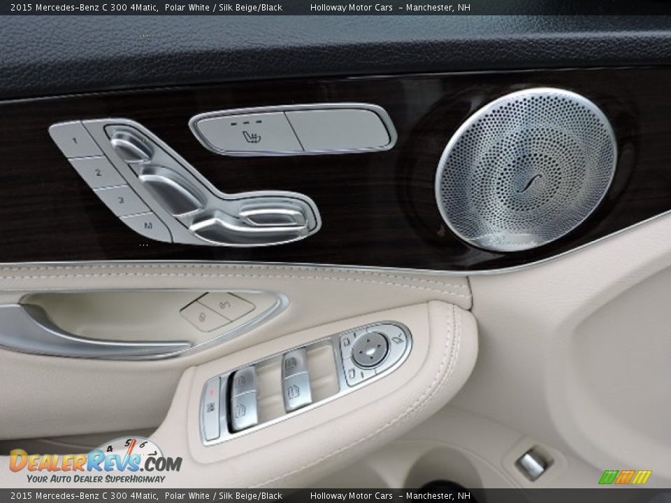2015 Mercedes-Benz C 300 4Matic Polar White / Silk Beige/Black Photo #14