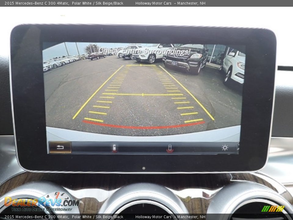 2015 Mercedes-Benz C 300 4Matic Polar White / Silk Beige/Black Photo #15