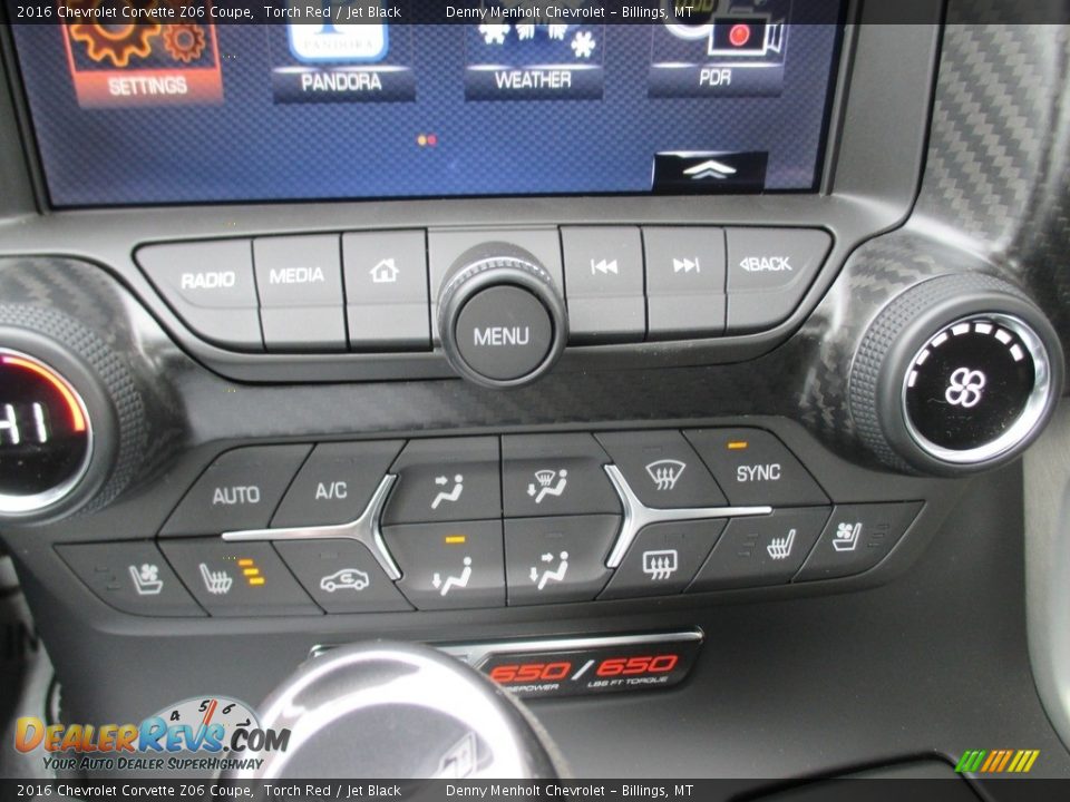 Controls of 2016 Chevrolet Corvette Z06 Coupe Photo #12