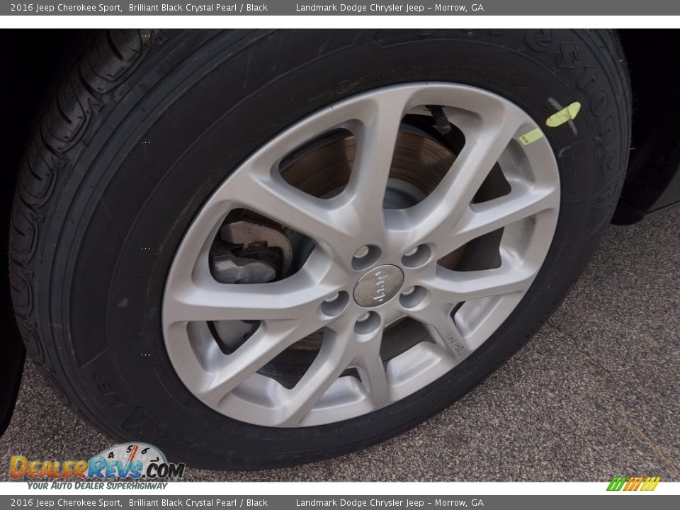 2016 Jeep Cherokee Sport Brilliant Black Crystal Pearl / Black Photo #5