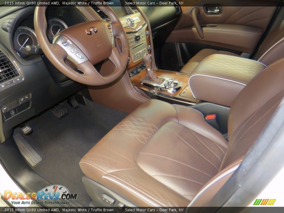 Truffle Brown Interior - 2015 Infiniti QX80 Limited AWD Photo #9