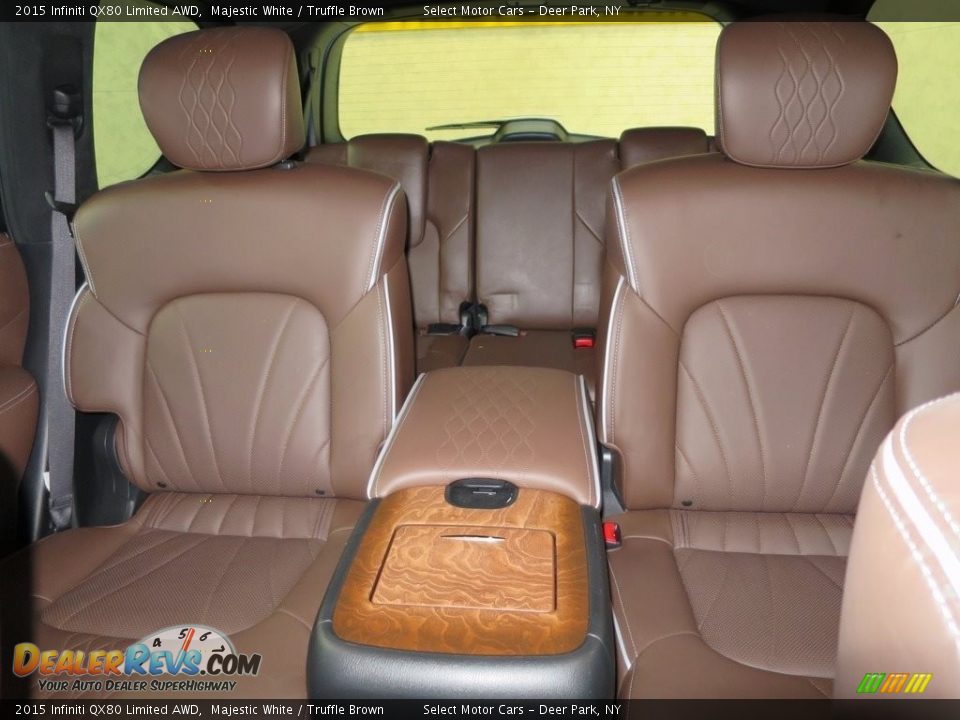 Rear Seat of 2015 Infiniti QX80 Limited AWD Photo #12