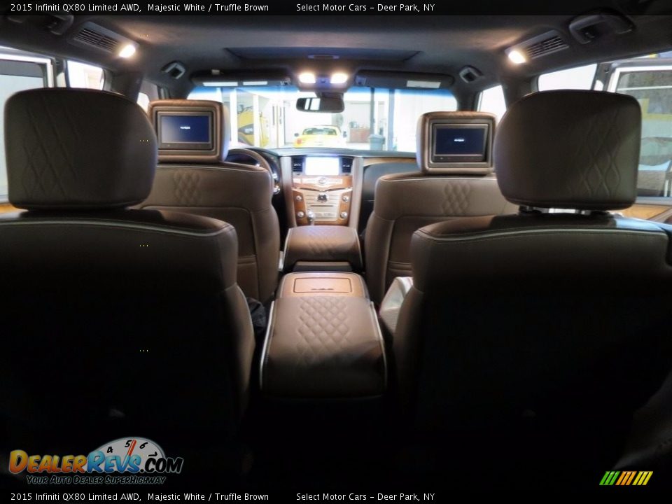 2015 Infiniti QX80 Limited AWD Majestic White / Truffle Brown Photo #13