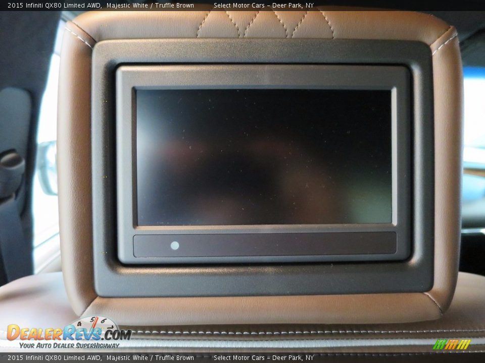 2015 Infiniti QX80 Limited AWD Majestic White / Truffle Brown Photo #16