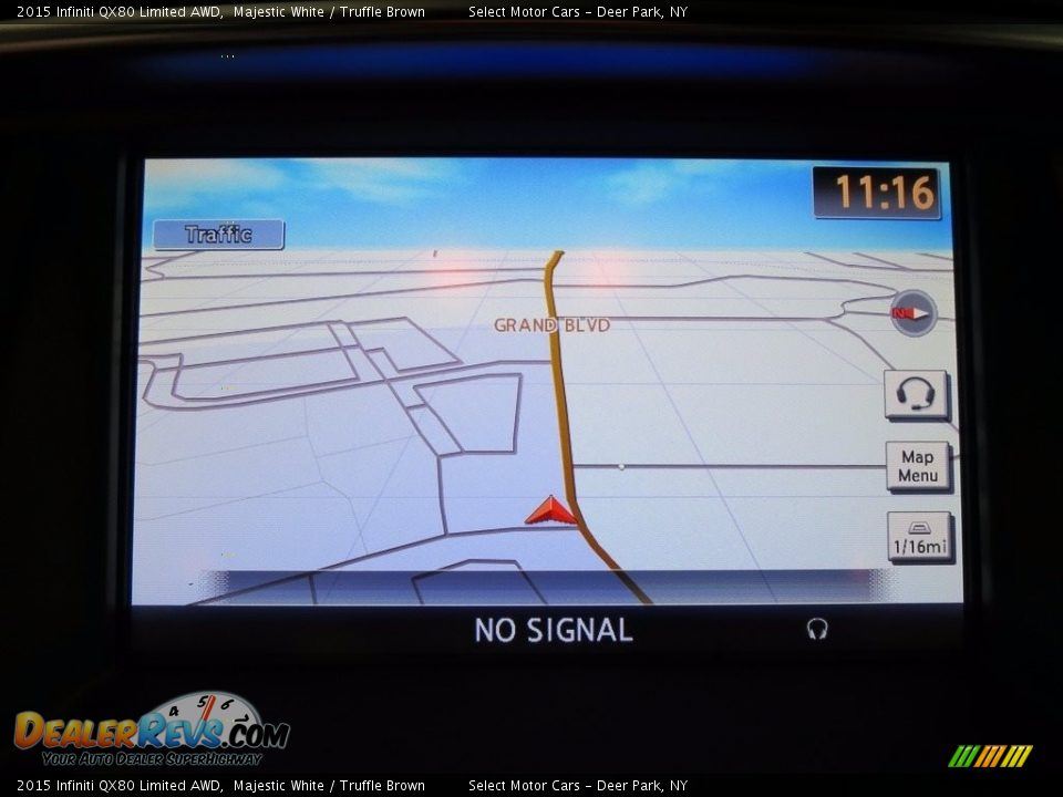 2015 Infiniti QX80 Limited AWD Majestic White / Truffle Brown Photo #17