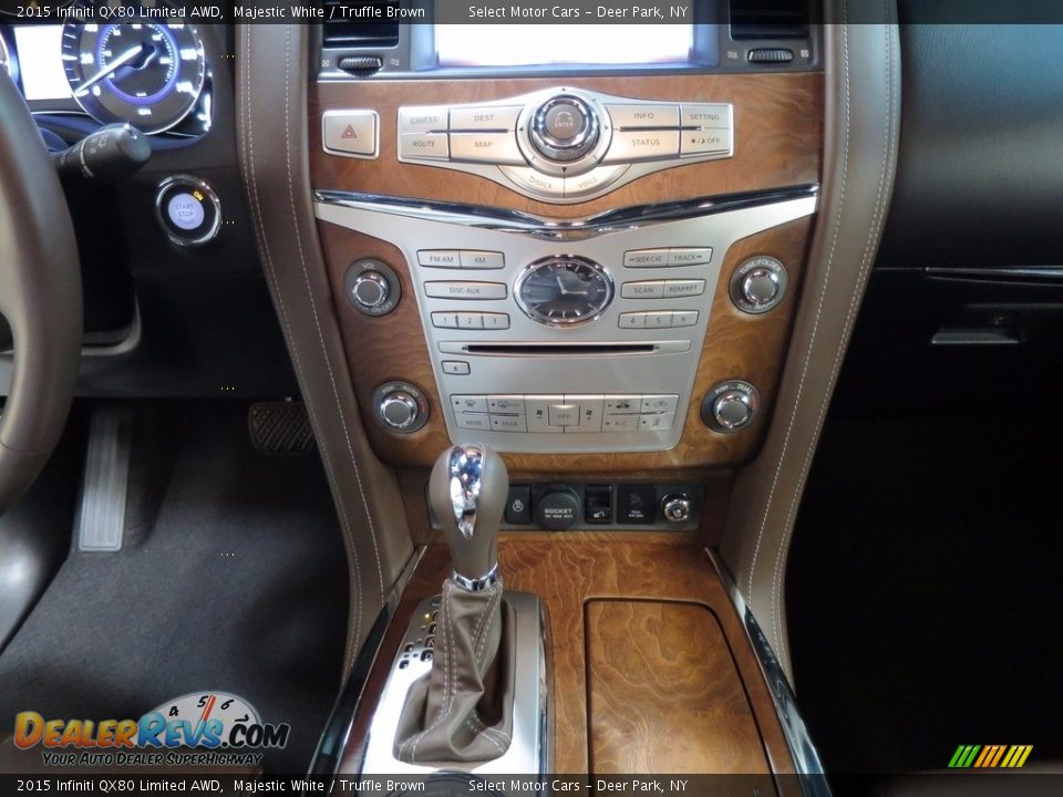 2015 Infiniti QX80 Limited AWD Majestic White / Truffle Brown Photo #18