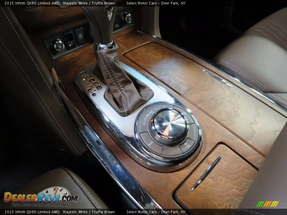 2015 Infiniti QX80 Limited AWD Majestic White / Truffle Brown Photo #19