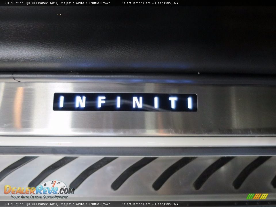 2015 Infiniti QX80 Limited AWD Majestic White / Truffle Brown Photo #20