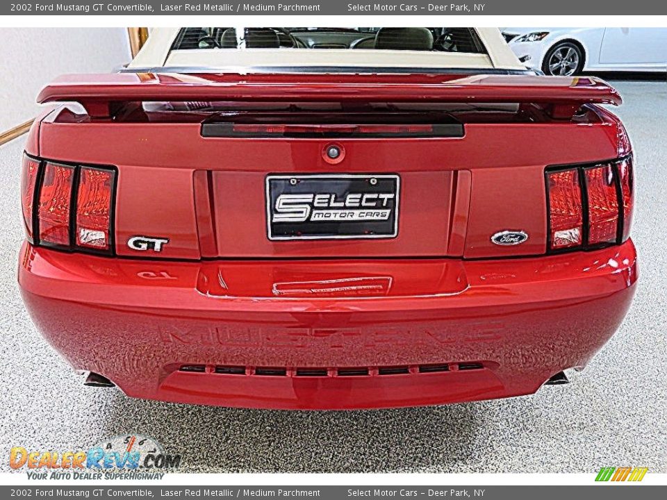 2002 Ford Mustang GT Convertible Laser Red Metallic / Medium Parchment Photo #10