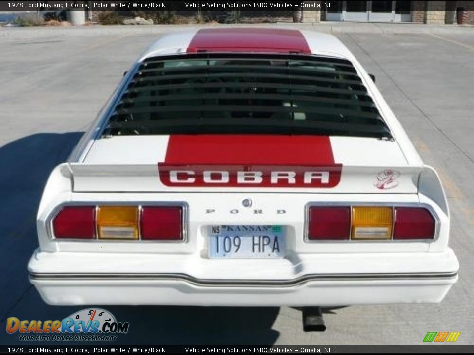 1978 Ford Mustang II Cobra Polar White / White/Black Photo #2