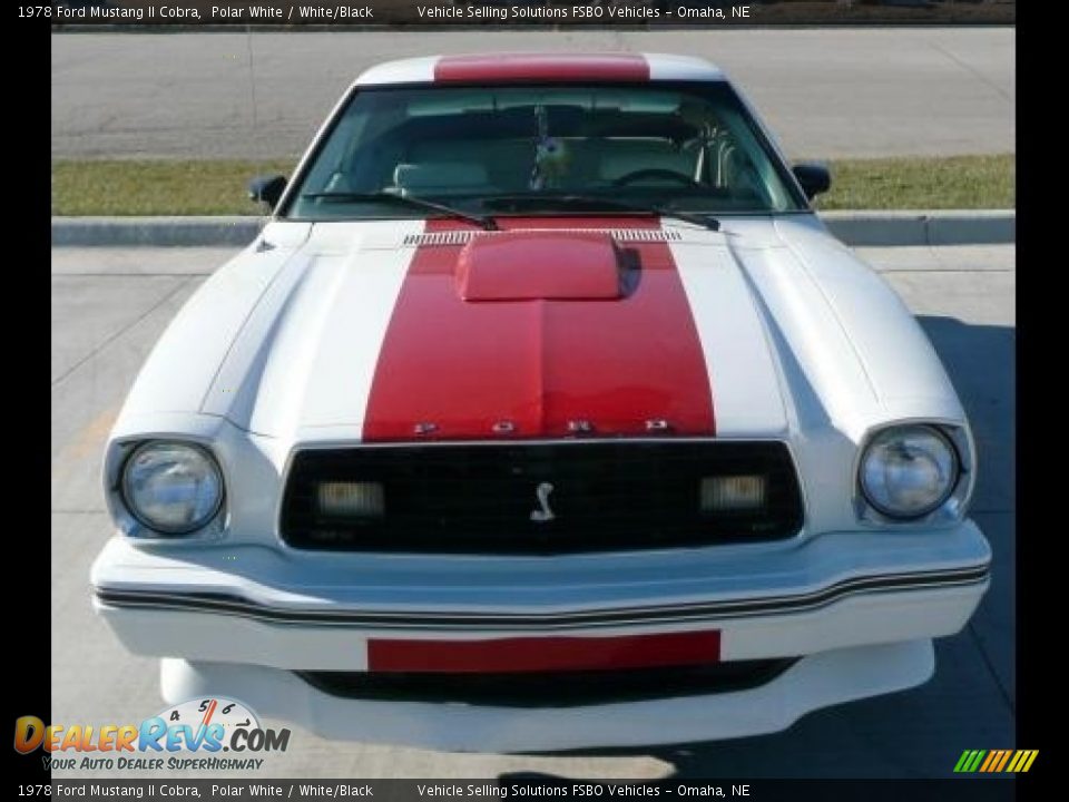 1978 Ford Mustang II Cobra Polar White / White/Black Photo #4