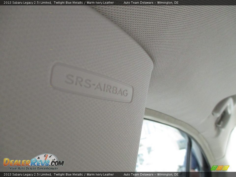 2013 Subaru Legacy 2.5i Limited Twilight Blue Metallic / Warm Ivory Leather Photo #36