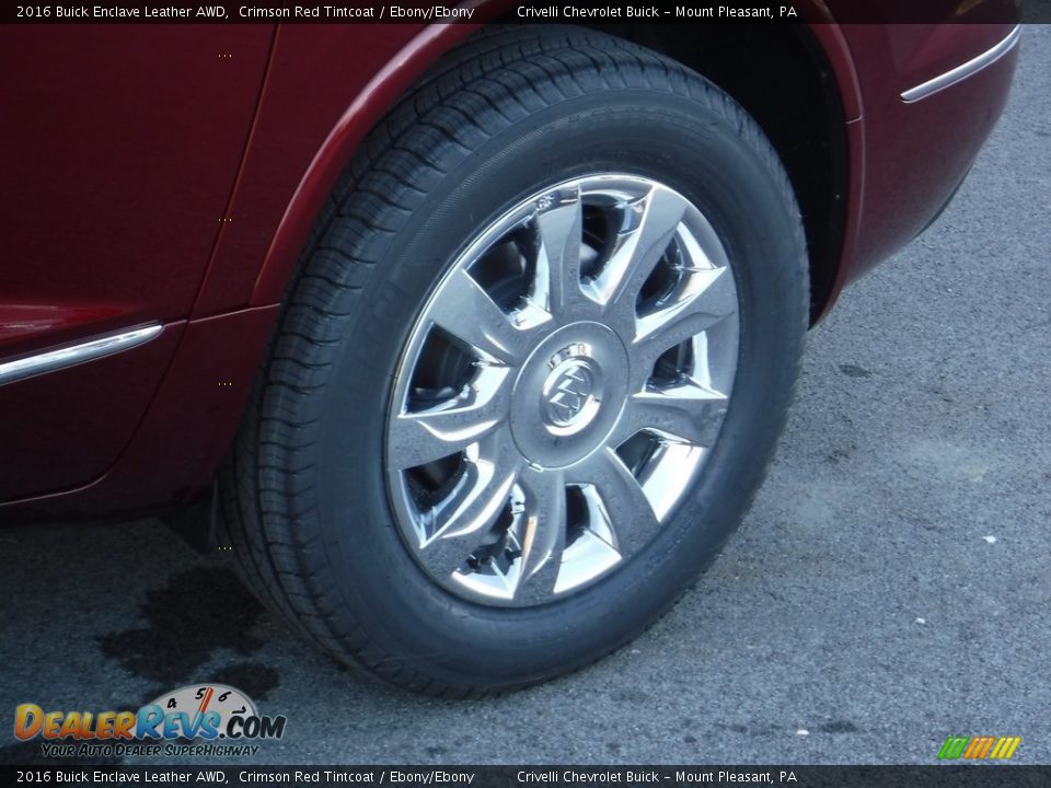 2016 Buick Enclave Leather AWD Crimson Red Tintcoat / Ebony/Ebony Photo #3