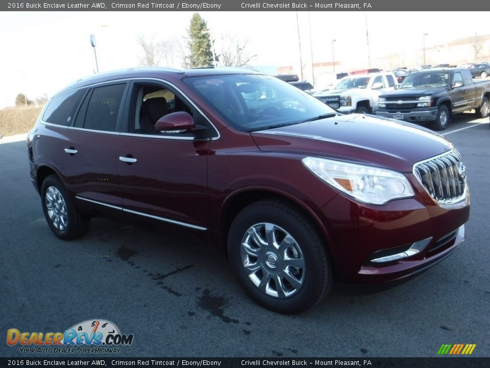 2016 Buick Enclave Leather AWD Crimson Red Tintcoat / Ebony/Ebony Photo #6