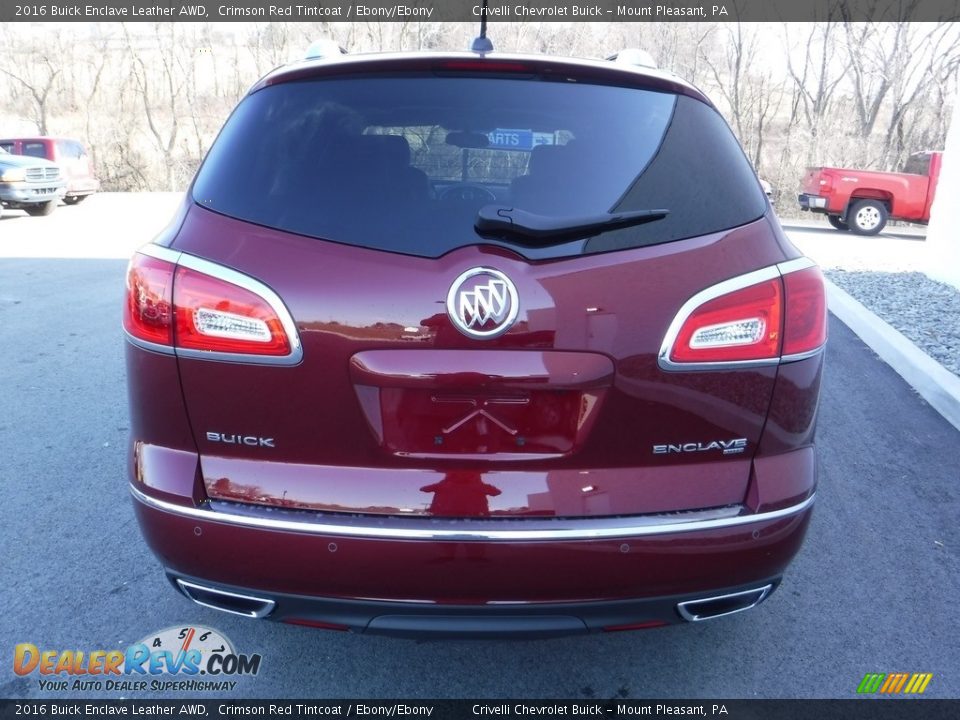 2016 Buick Enclave Leather AWD Crimson Red Tintcoat / Ebony/Ebony Photo #7