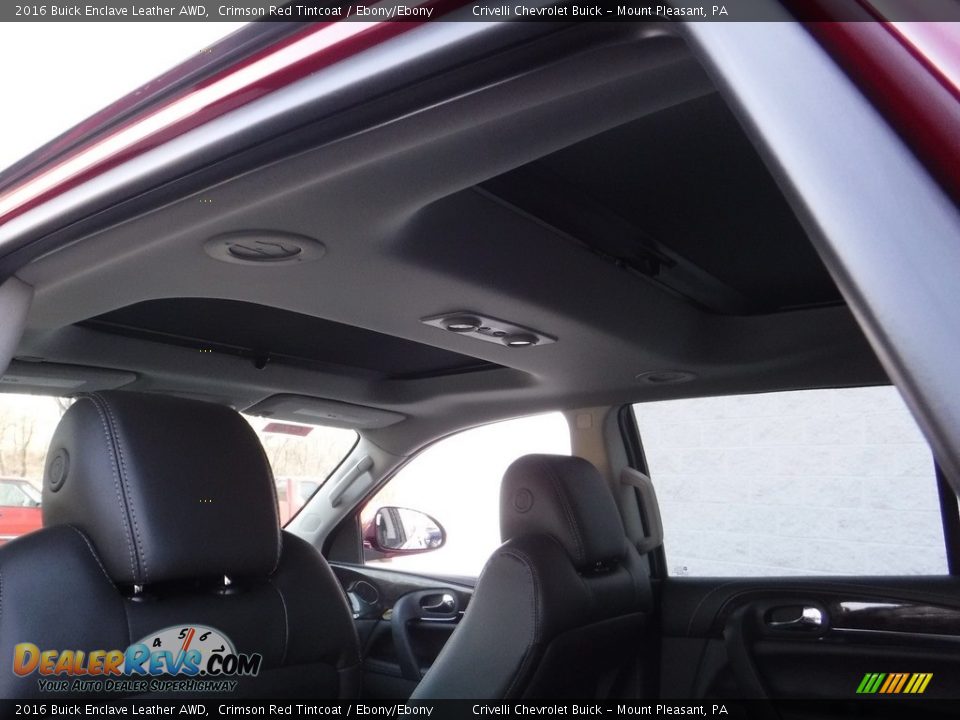 2016 Buick Enclave Leather AWD Crimson Red Tintcoat / Ebony/Ebony Photo #9