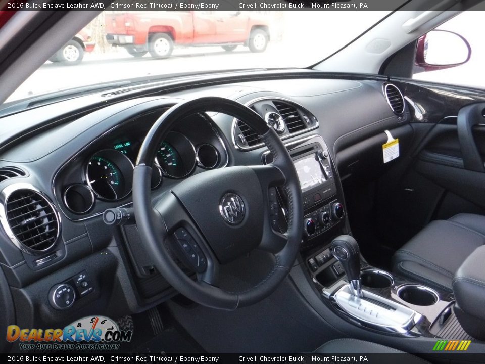 2016 Buick Enclave Leather AWD Crimson Red Tintcoat / Ebony/Ebony Photo #10