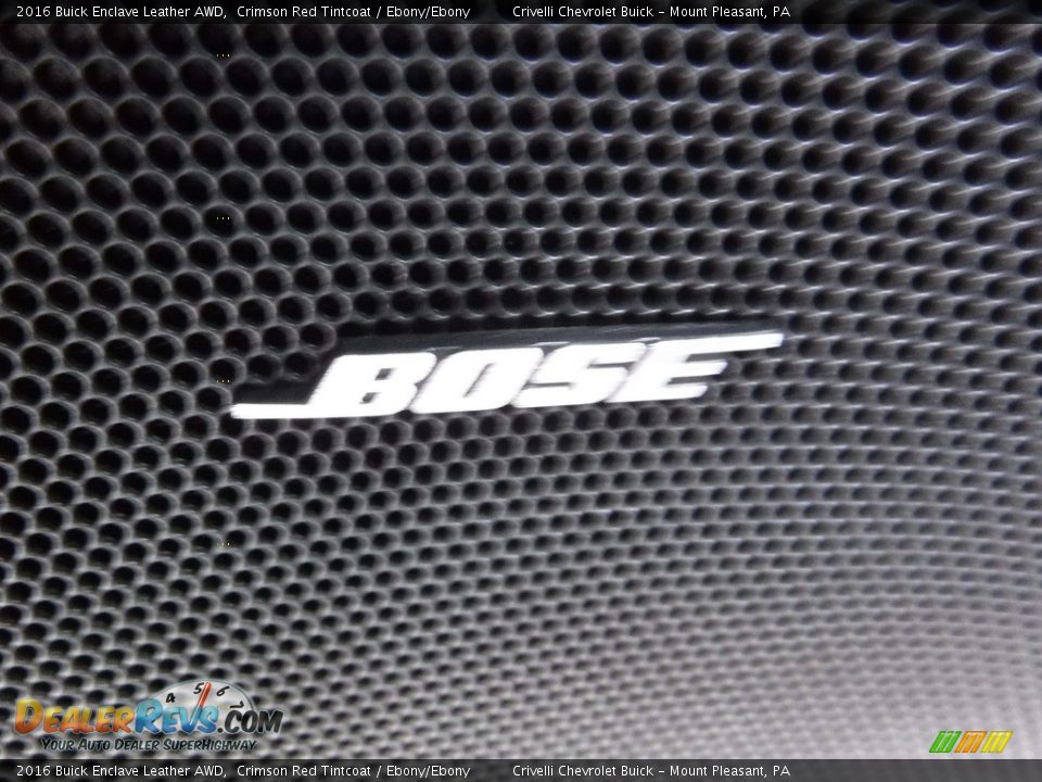 2016 Buick Enclave Leather AWD Crimson Red Tintcoat / Ebony/Ebony Photo #12