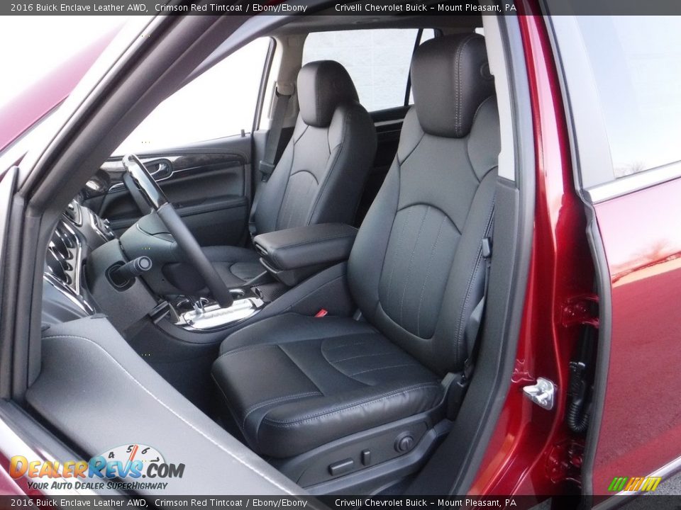 2016 Buick Enclave Leather AWD Crimson Red Tintcoat / Ebony/Ebony Photo #13