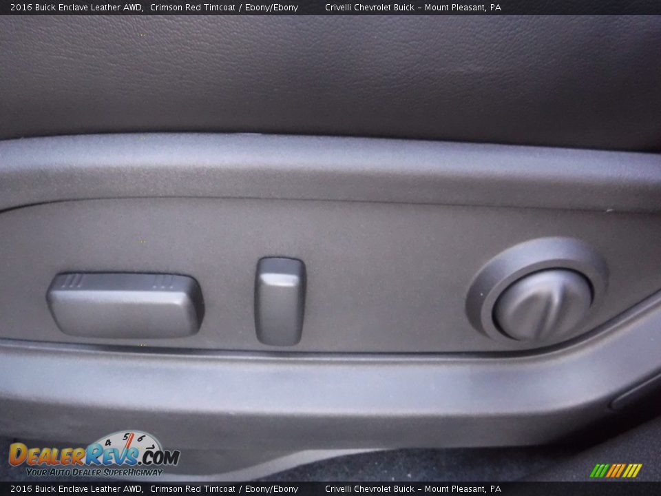 2016 Buick Enclave Leather AWD Crimson Red Tintcoat / Ebony/Ebony Photo #14