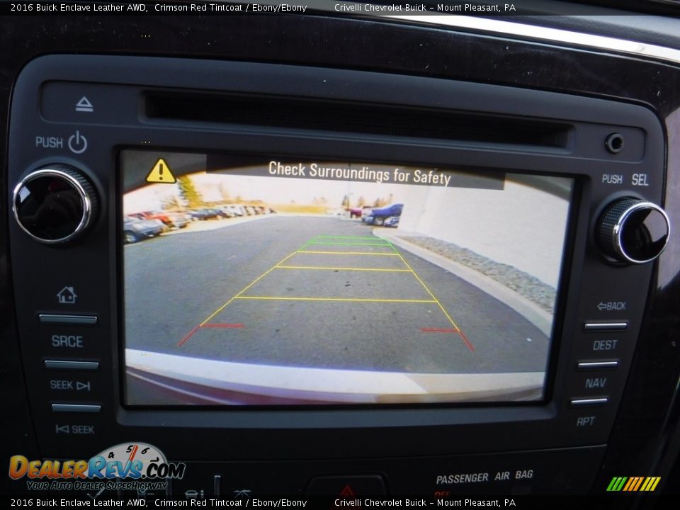 2016 Buick Enclave Leather AWD Crimson Red Tintcoat / Ebony/Ebony Photo #16