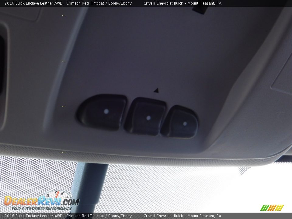 2016 Buick Enclave Leather AWD Crimson Red Tintcoat / Ebony/Ebony Photo #19