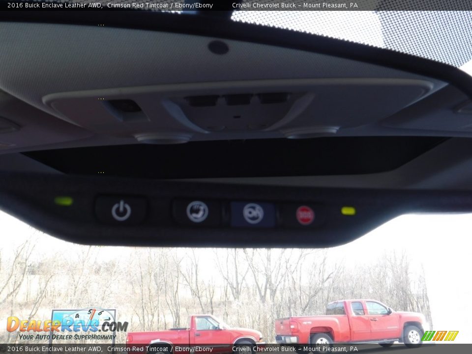 2016 Buick Enclave Leather AWD Crimson Red Tintcoat / Ebony/Ebony Photo #20