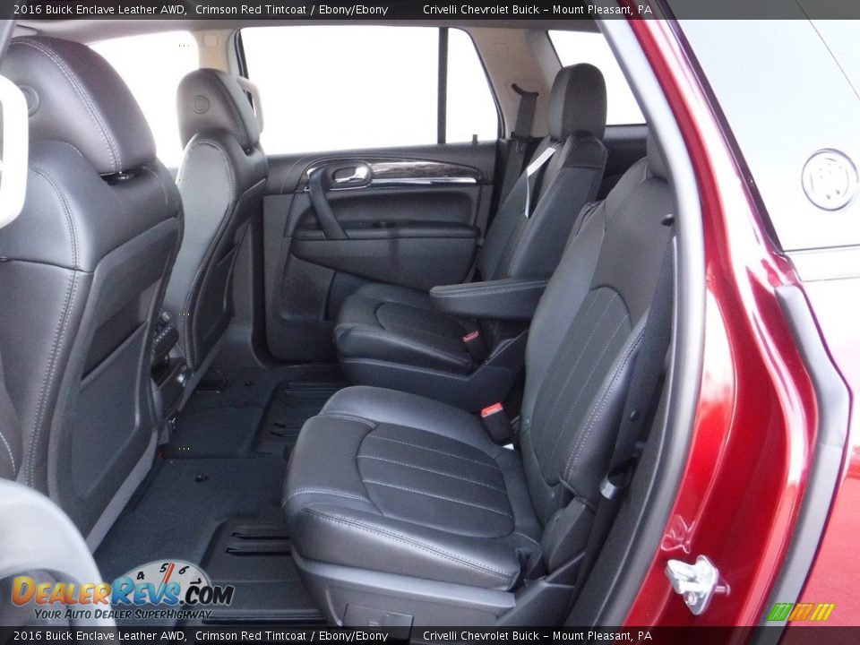 2016 Buick Enclave Leather AWD Crimson Red Tintcoat / Ebony/Ebony Photo #24