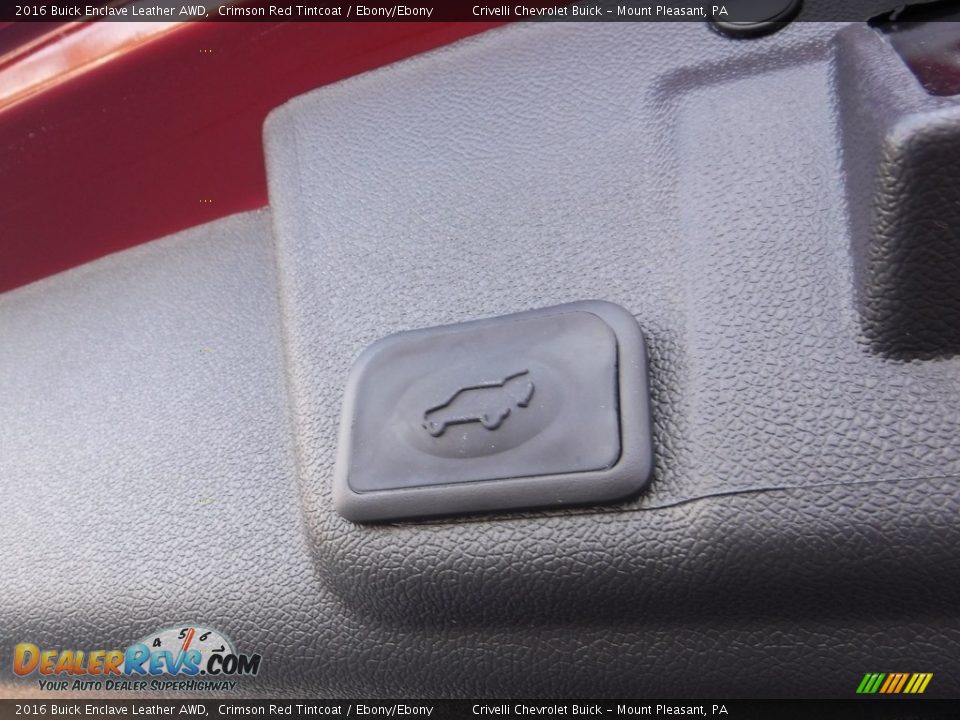 2016 Buick Enclave Leather AWD Crimson Red Tintcoat / Ebony/Ebony Photo #27