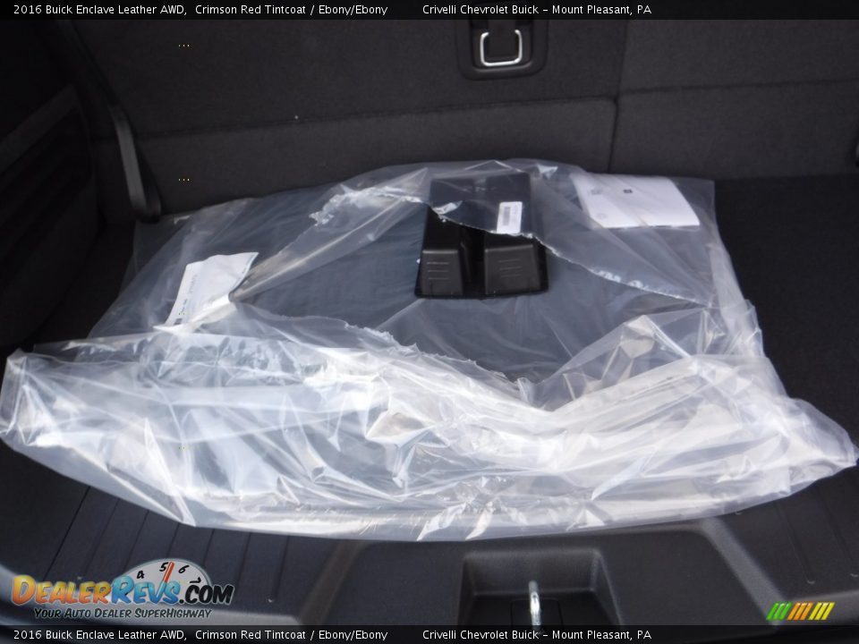 2016 Buick Enclave Leather AWD Crimson Red Tintcoat / Ebony/Ebony Photo #28