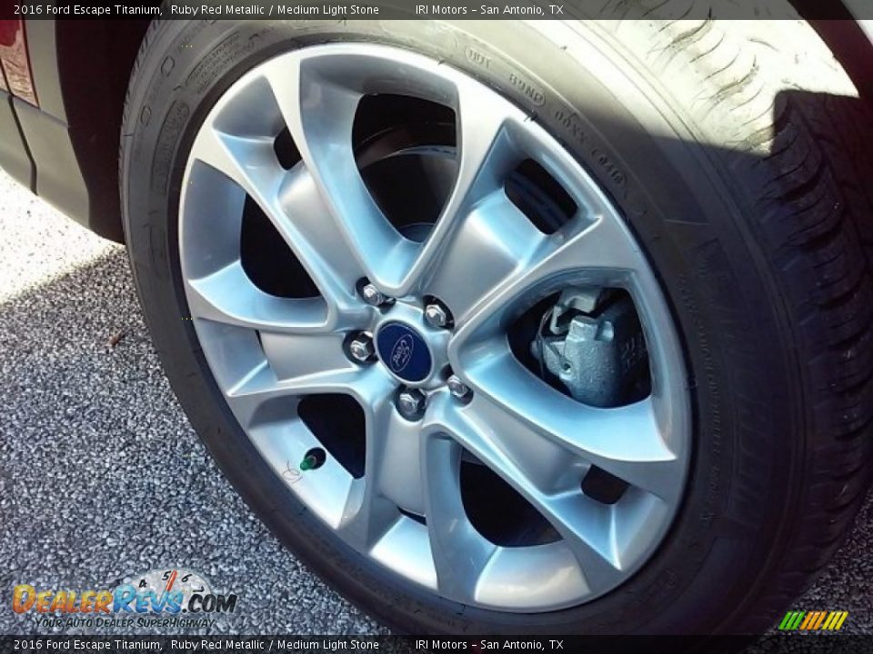2016 Ford Escape Titanium Ruby Red Metallic / Medium Light Stone Photo #4