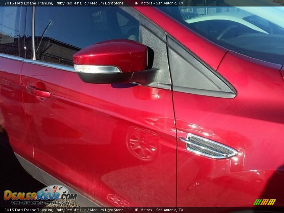 2016 Ford Escape Titanium Ruby Red Metallic / Medium Light Stone Photo #5