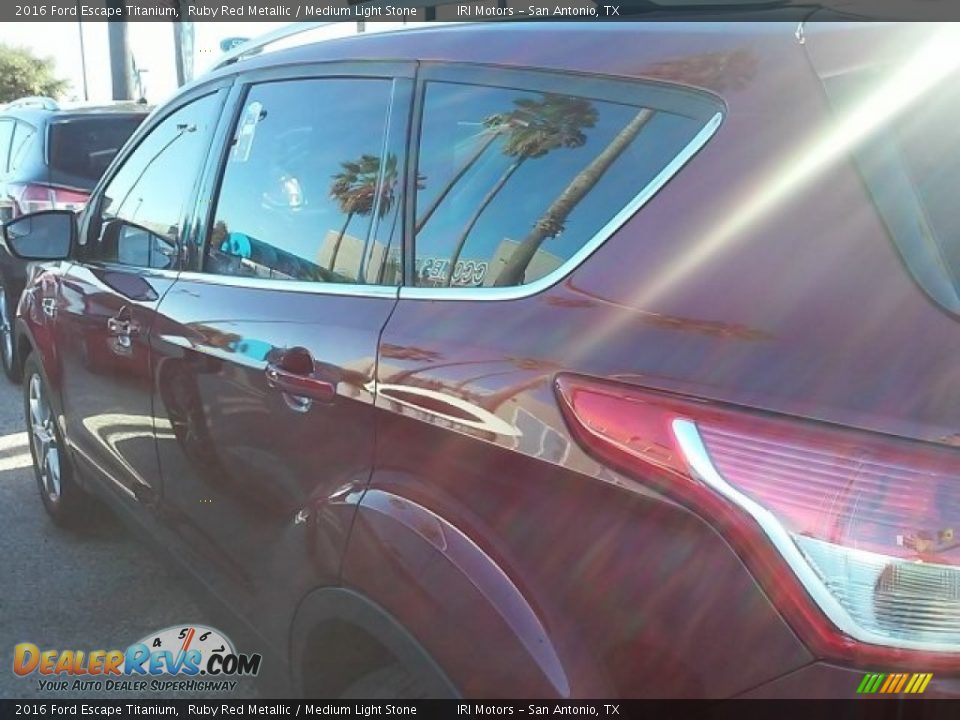 2016 Ford Escape Titanium Ruby Red Metallic / Medium Light Stone Photo #8