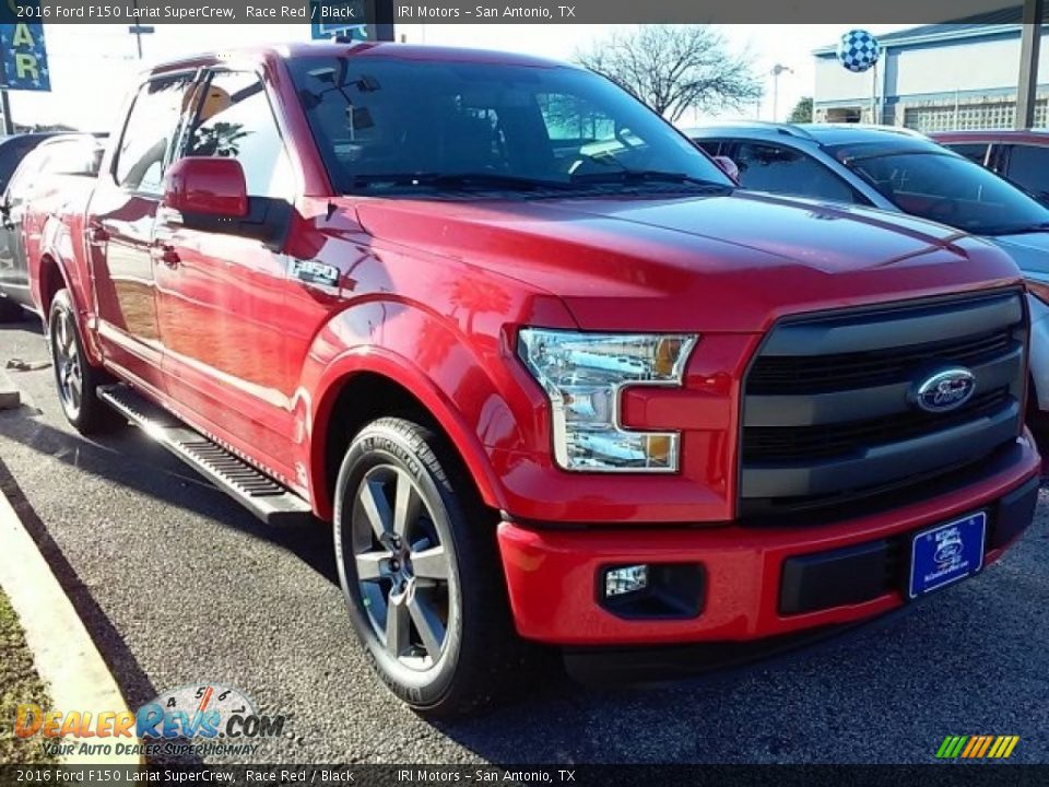 2016 Ford F150 Lariat SuperCrew Race Red / Black Photo #1