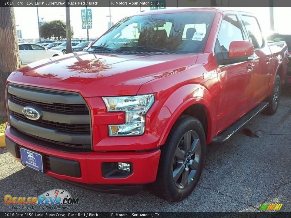 2016 Ford F150 Lariat SuperCrew Race Red / Black Photo #6