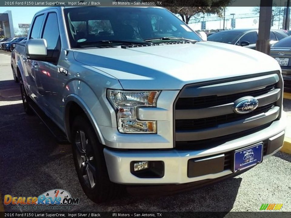 2016 Ford F150 Lariat SuperCrew Ingot Silver / Black Photo #1